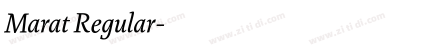 Marat Regular字体转换